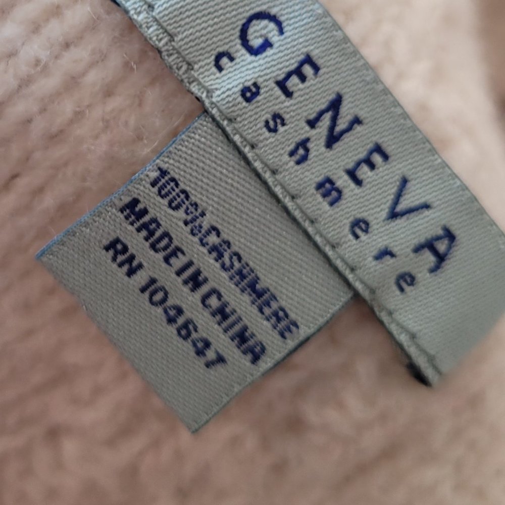 Geneva Cashmere Textured Pattern Rectangle Scarf … - image 4